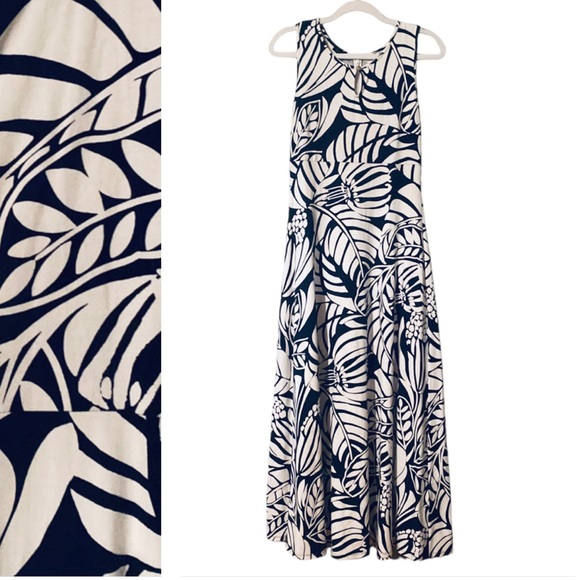Talbots Dresses & Skirts - Talbots Modal Blend Soft & Stretchy Jersey Knit Floral A-Line Maxi Dress…